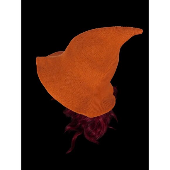 Orange Woven Wool Blend Witch Hat - Adult Ritual & Everyday Wear - New - Picture 6 of 11